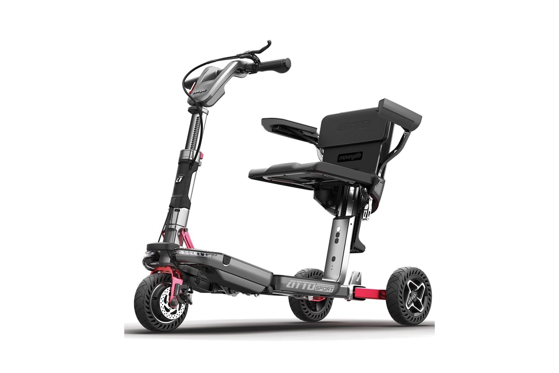 scooter eléctrico 3 ruedas plegable ATTO Sport con reposabrazos