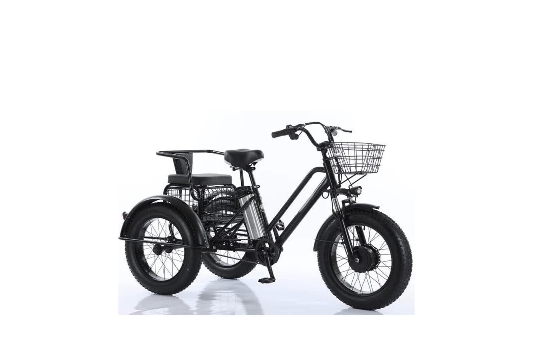 triciclo fatbike cross 2 plazas para personas con movilidad reducida 500 watts