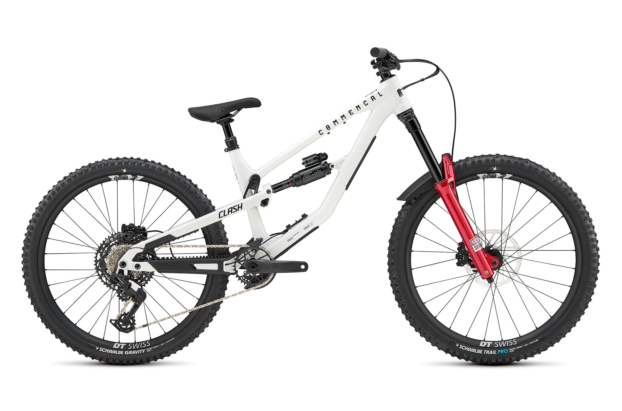 BICICLETA DE DOBLE SUSPENSIÓN COMMENCAL CLASH V3 ROCKSHOX PURE WHITE 2027 - L