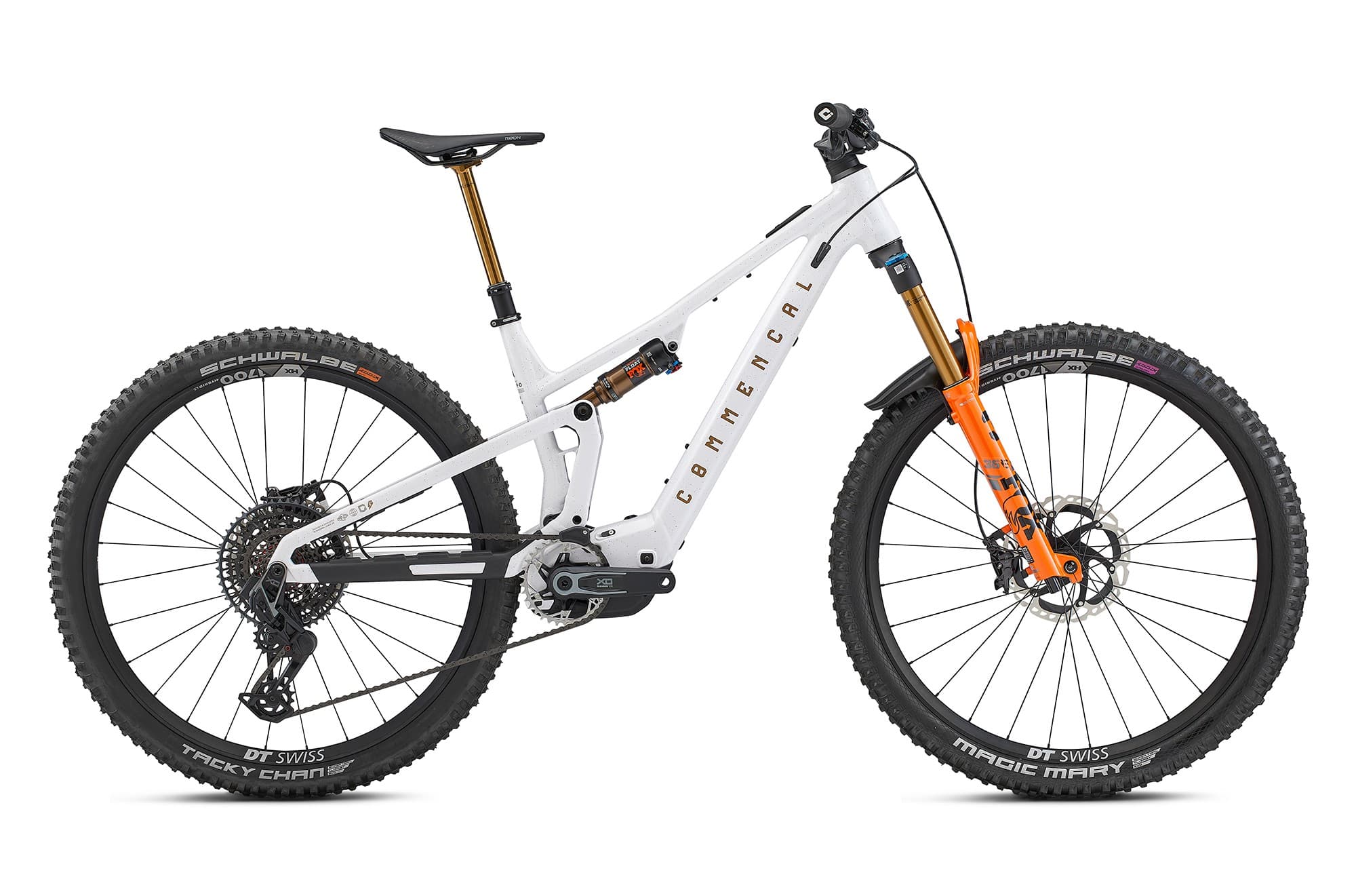 bicicleta eléctrica COMMENCAL T.E.M.P.O. POWER SIGNATURE GLITTERY WHITE - L
