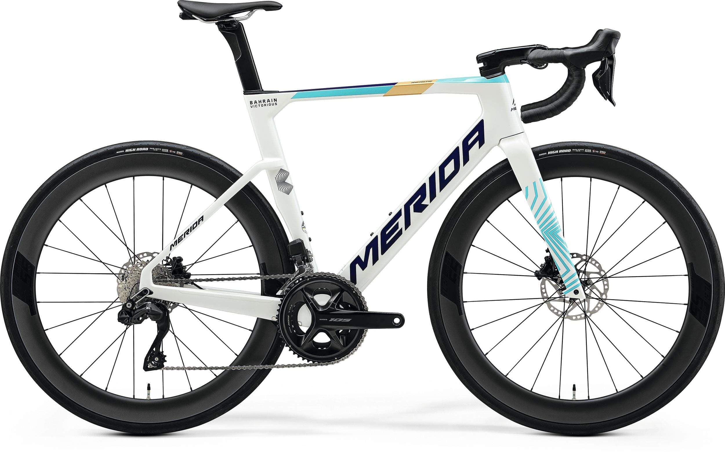 Bicicleta Merida Reacto 6000 105 Di2 Bahrain 2025 - Standard