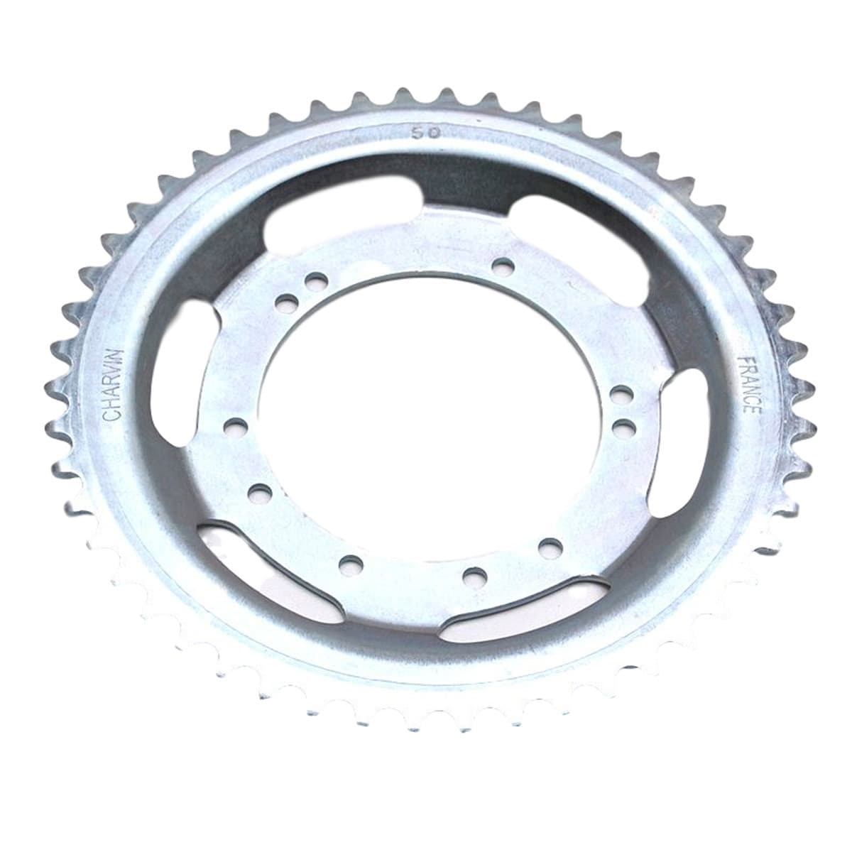 Charvin - Couronne Peugeot 103 Roue Leleu À 5 Bâtons Tôle - 50 Dents