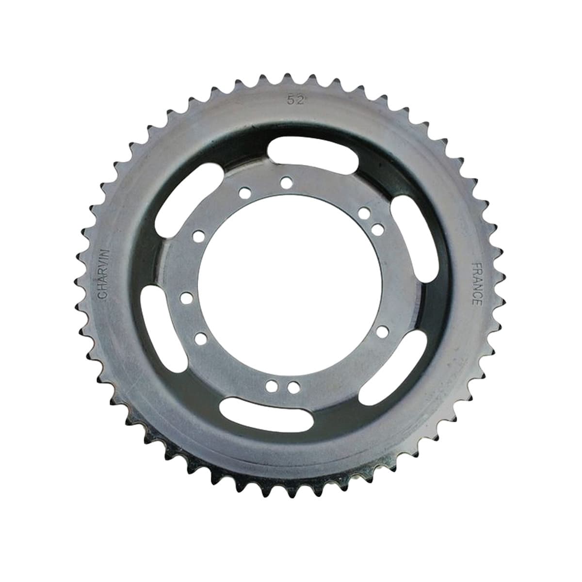 Charvin - Couronne Peugeot 103 Roue Leleu À 5 Bâtons Tôle - 52 Dents