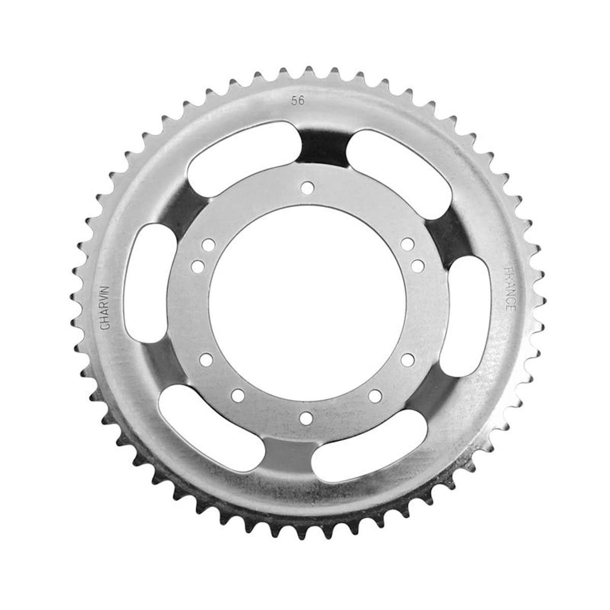 Charvin - Couronne Peugeot 103 Roue À Bâtons Alu Grimeca / Bernardi - 56 Dents