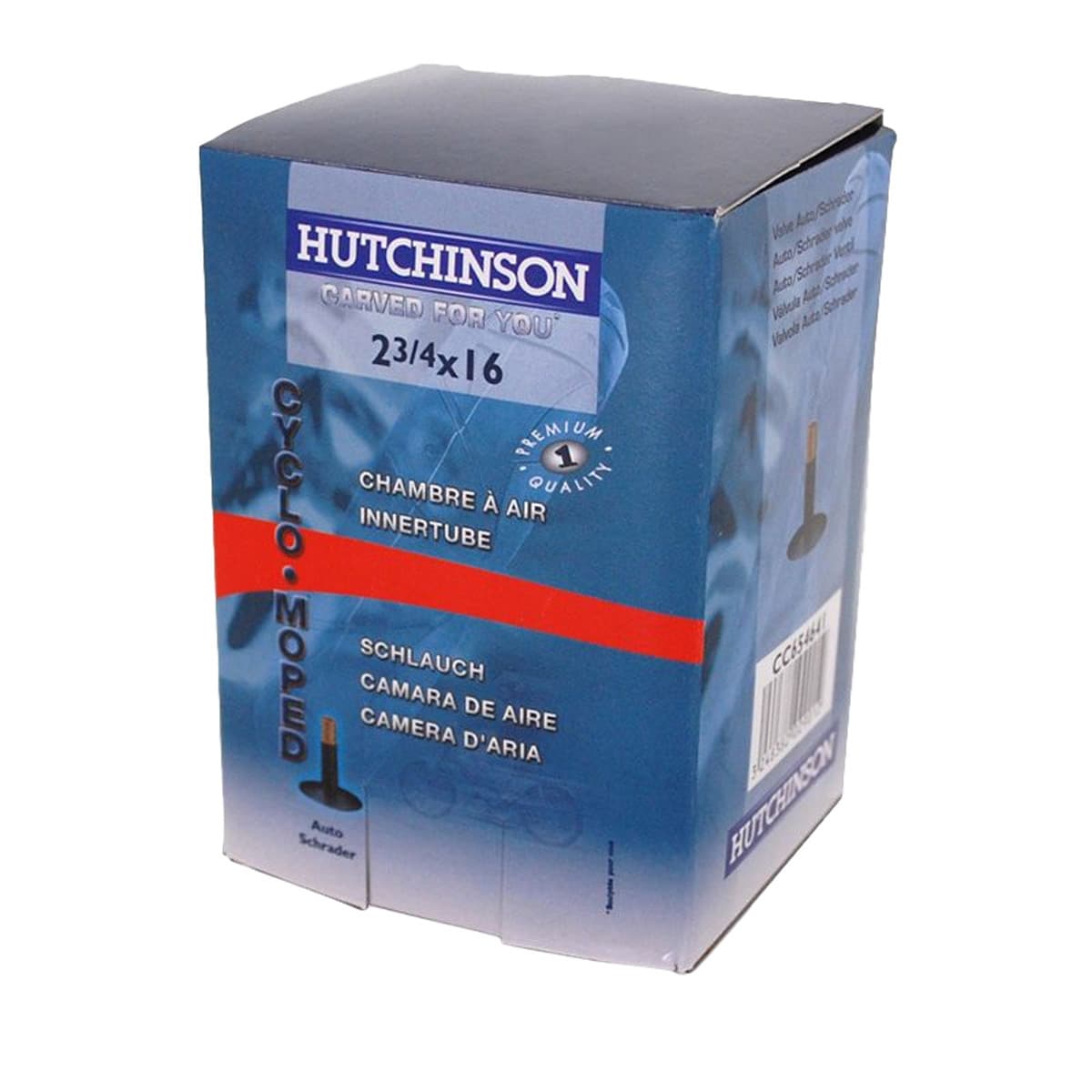 Hutchinson - Chambre Ă Air 16 Pouces 2 3/4x16 Ă 3 1/4x16 - Valve Droite Schrader Hutchinson