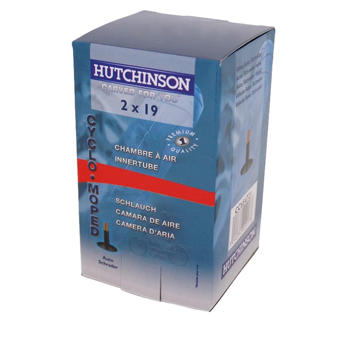 Hutchinson - Chambre Ă Air 19 Pouces 1 3/4x19 / 2x19 - Valve Droite Schrader Hutchinson