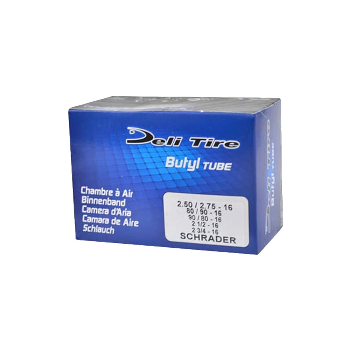 Deli Tire - Chambre À Air 16 Pouces 2 1/2x16 / 2 3/4x16 - Valve Droite Schrader Deli