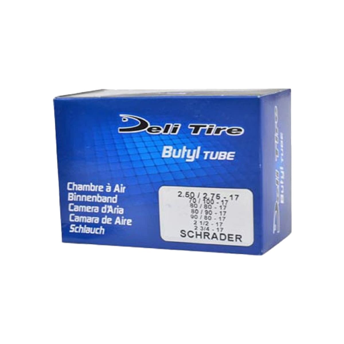 Deli Tire - Chambre À Air 17 Pouces 2 1/2x17 / 2 3/4x17 - Valve Droite Schrader Deli