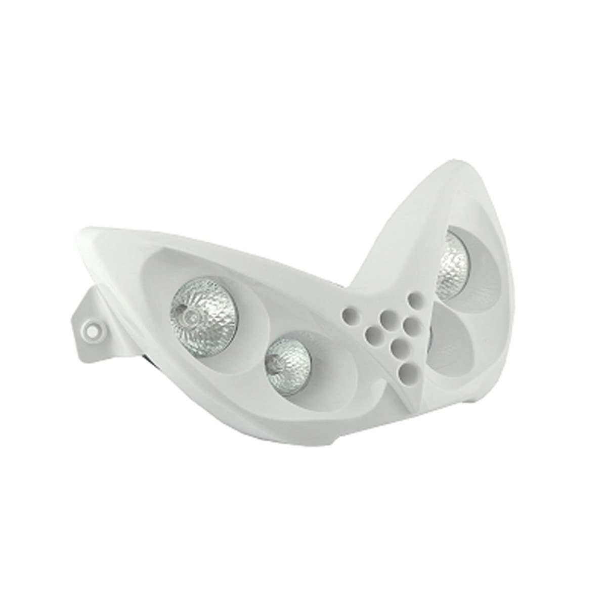 Tnt - Double Optique Mbk Nitro Yamaha Aerox Avant 2013 - Tnt Blanc À Leds