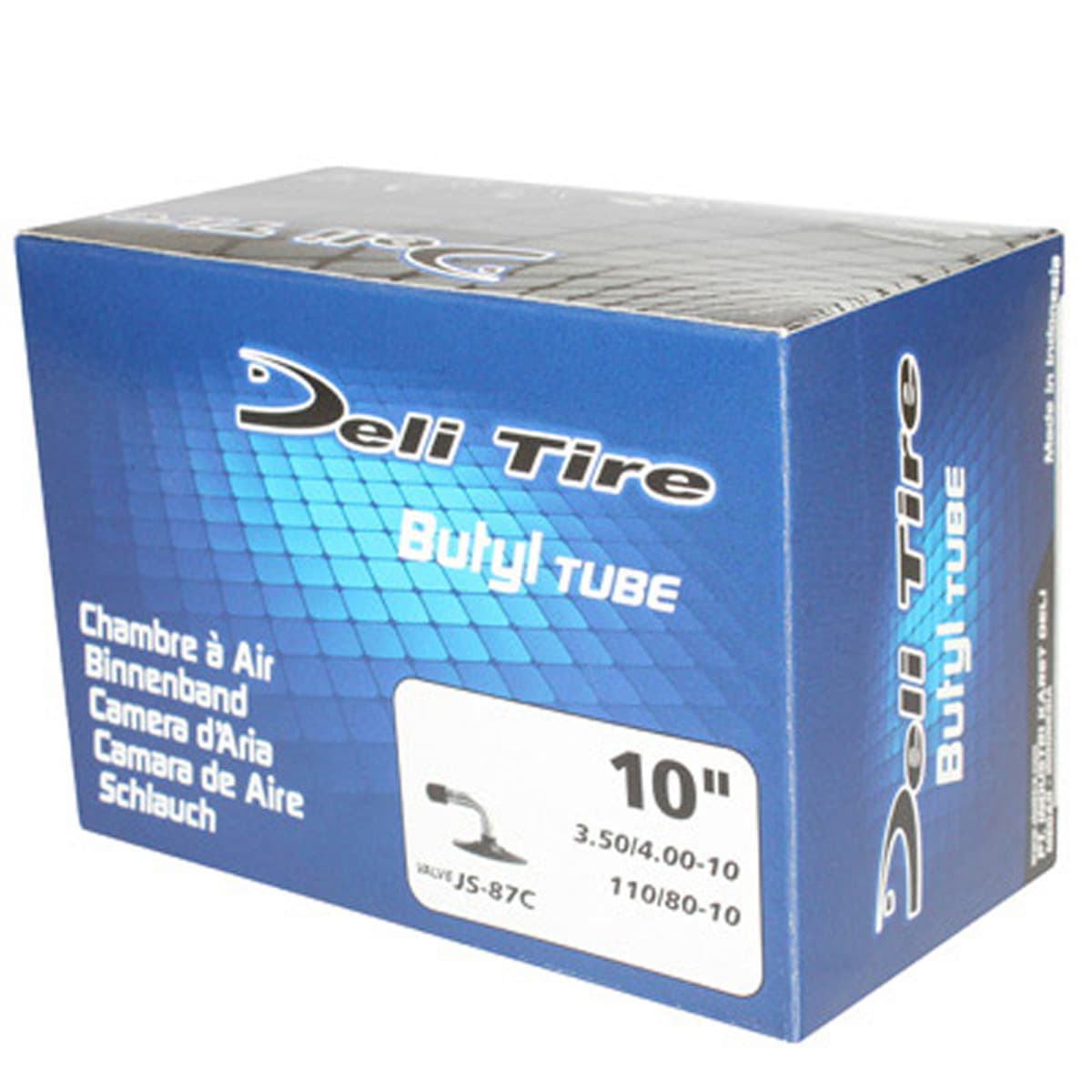 Deli Tire - Chambre À Air 10 Pouces 3.50x10 À 4 .00x10 - Deli Valve Coudée Schrader