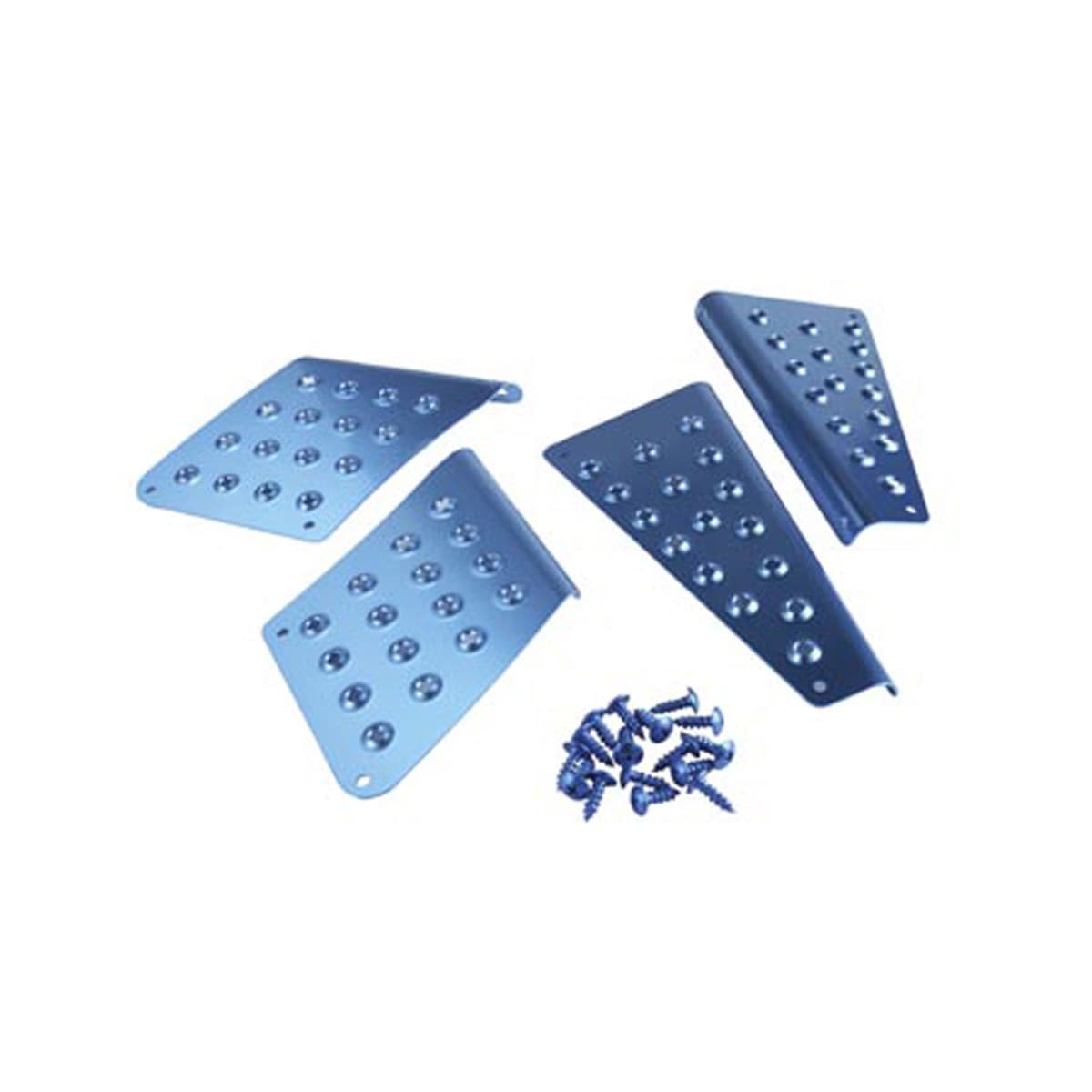 Tun'r - Plaque Marche Pieds Mbk Booster Yamaha Bw's Avant 2004 - Bleu Tun'r