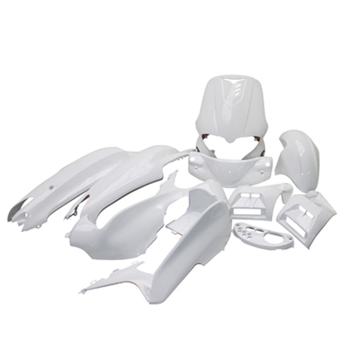 Adaptable - Kit Carénages / Carrosserie Gilera Runner De 1997 À 2005 - Blanc Brillant 12 Pièces