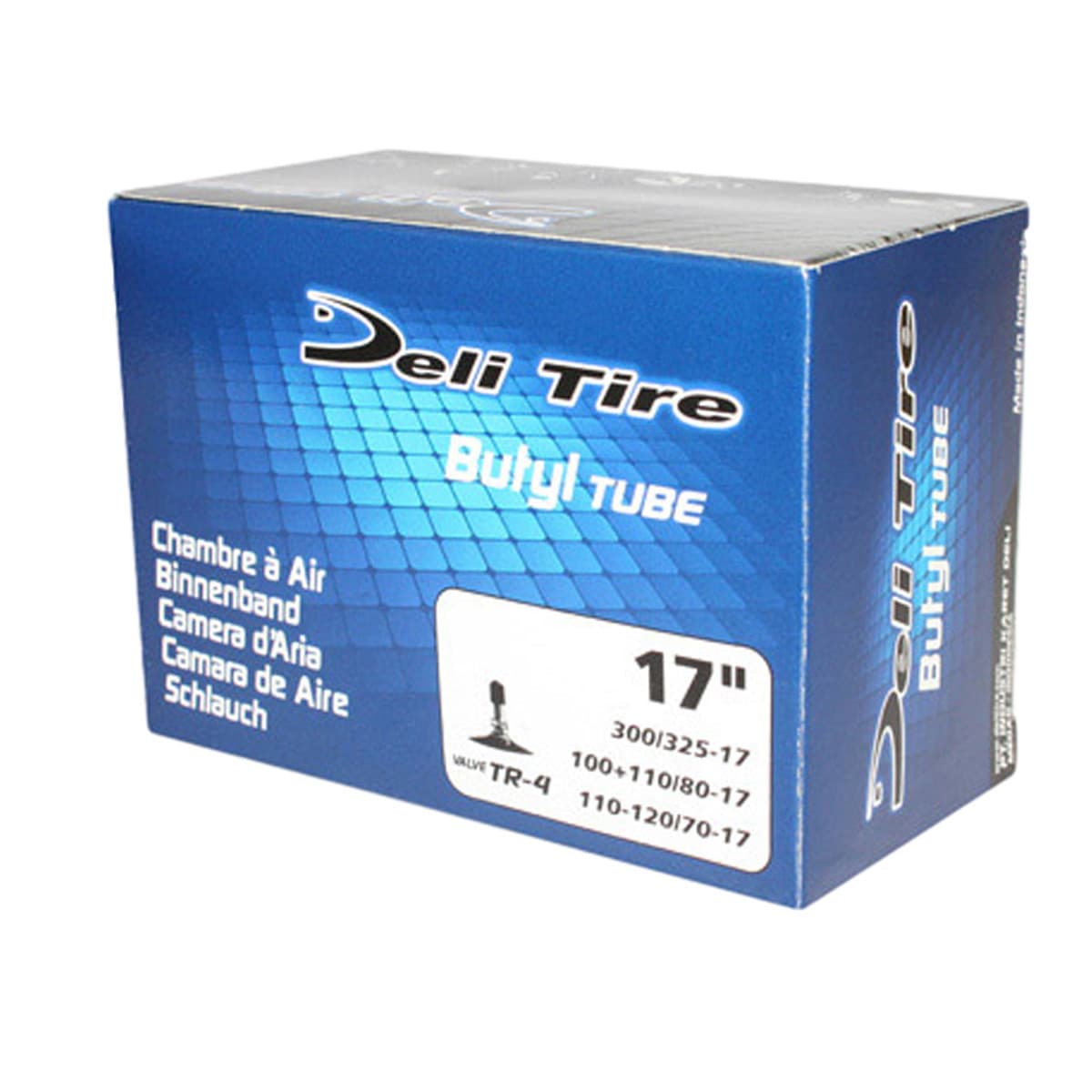 Deli Tire - Chambre À Air 17 Pouces 3.00x17 À 3.25x17 - Deli Valve Droite Tr4