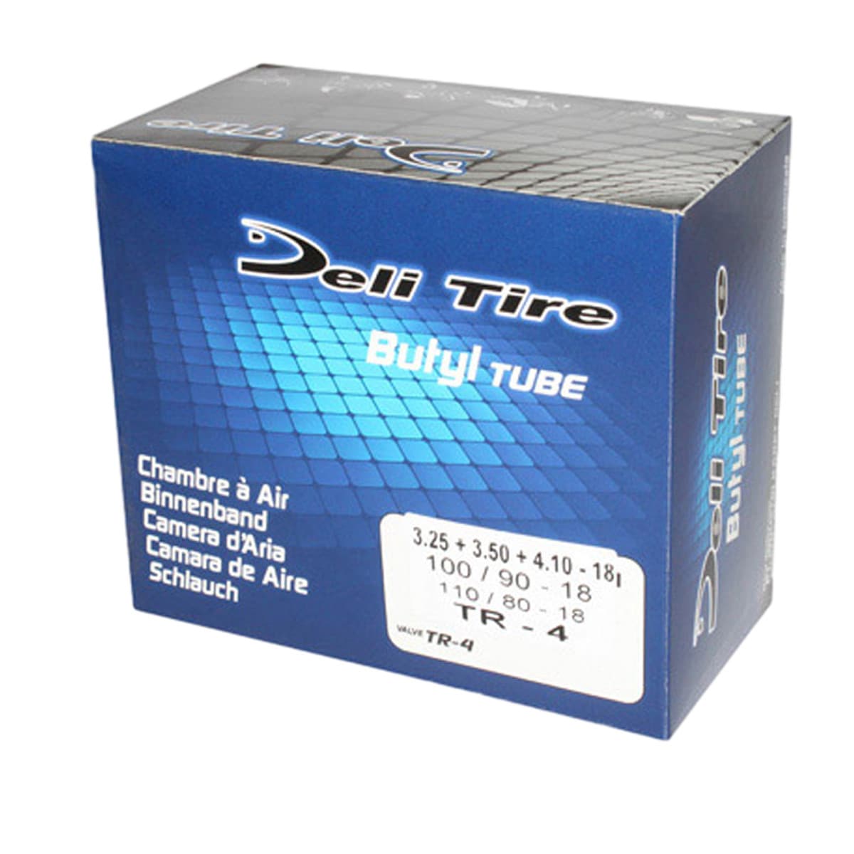Deli Tire - Chambre À Air 18 Pouces 3.25x18 À 3.50x18 - Deli Valve Droite Tr4