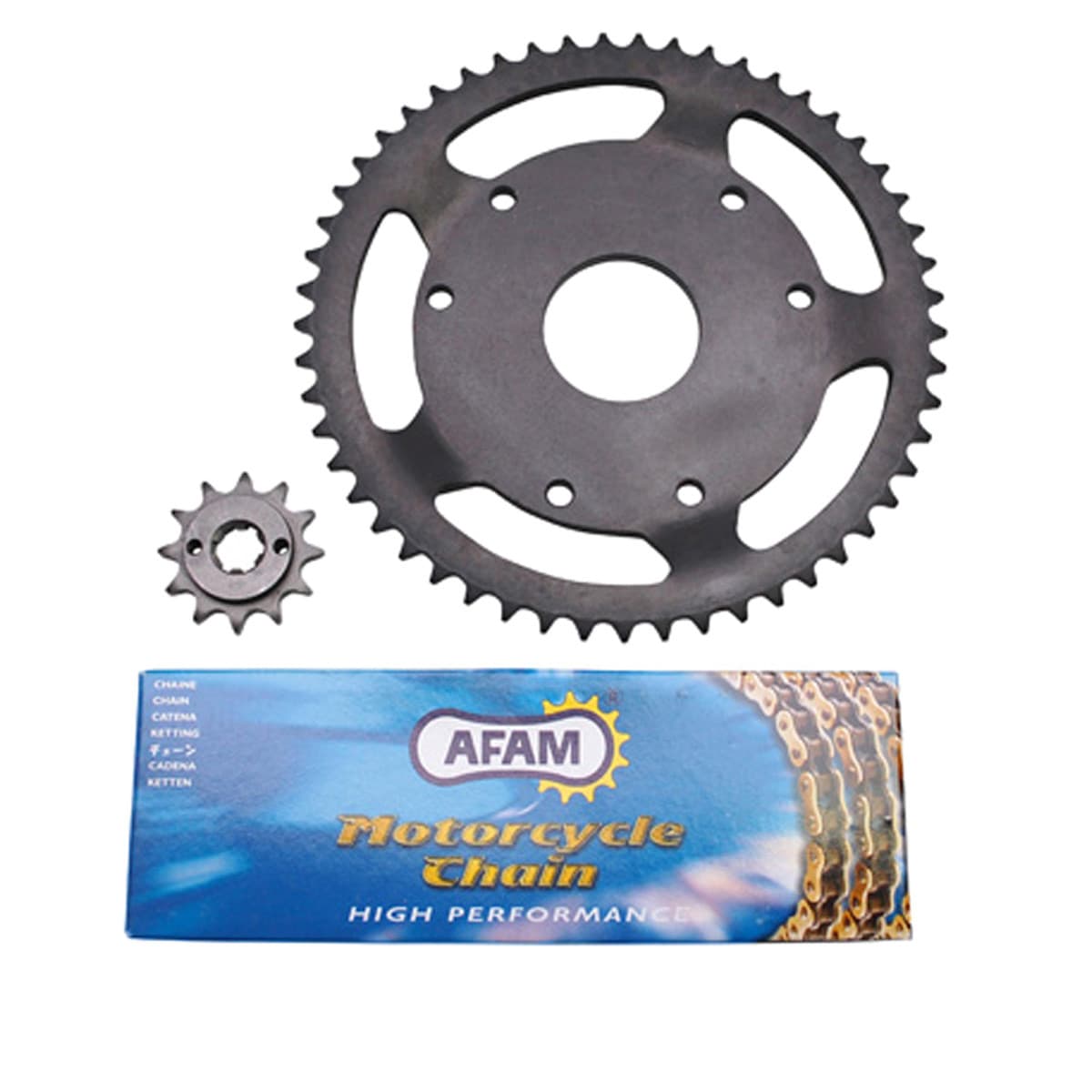 Afam - Kit Chaîne Derbi Senda L / R / Sm 1996 À 1999 - 12 X 53 420 / 53mm 6t Afam