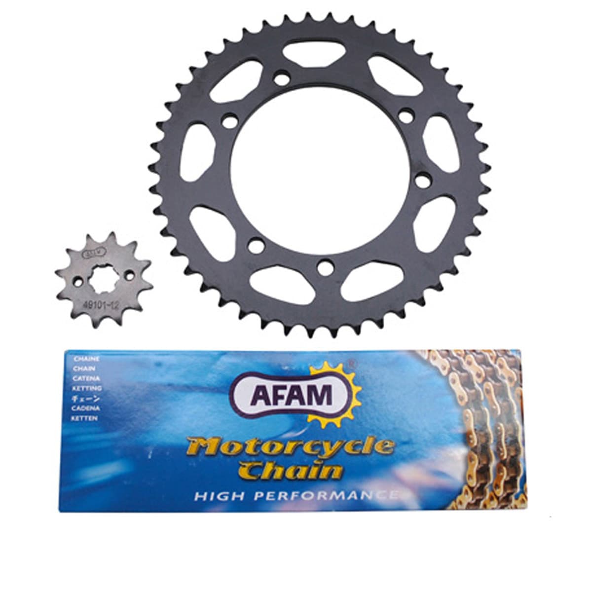 Afam - Kit Chaîne Gilera Gsm H@k Zulu - 12 X 46 420 / 100mm Afam