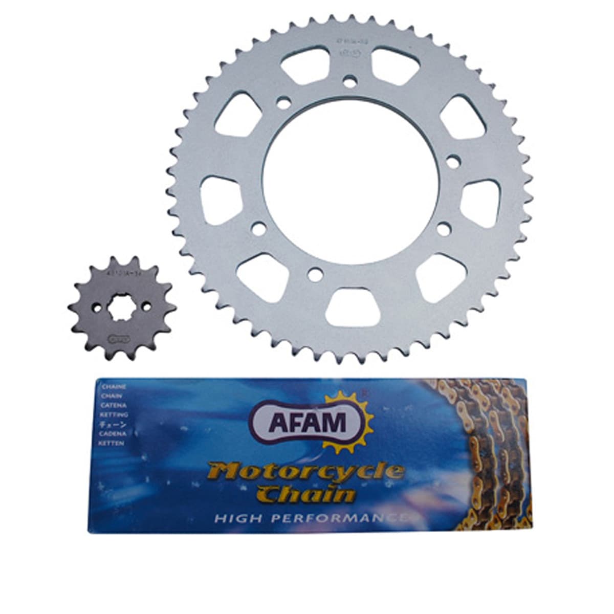 Afam - Kit Chaîne Gilera Smt / Sm 2003 À 2005 - 14 X 53 420 / 105mm Afam