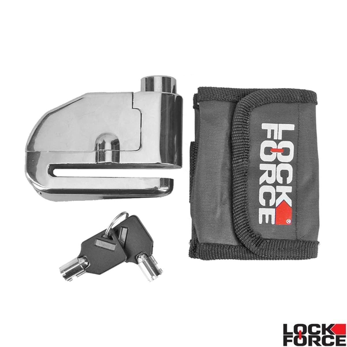 Lockforce - Antivol Bloque Disque + Alarme - Lockforce Chrome