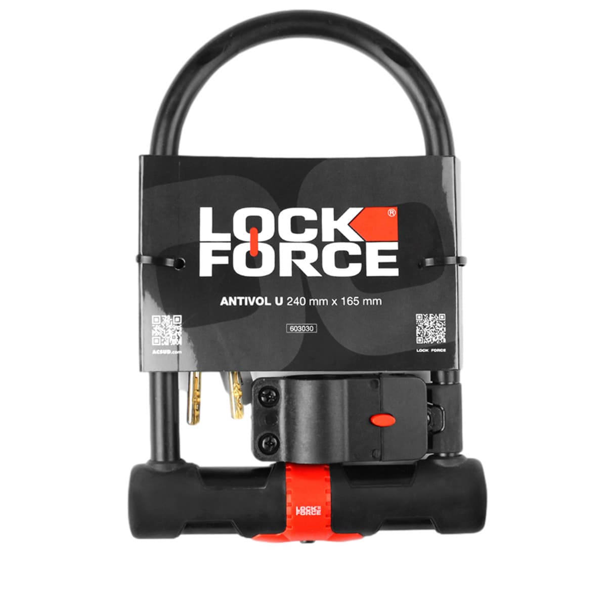 Lockforce - Antivol U - Lockforce Hercule Avec Support 165 X 240mm