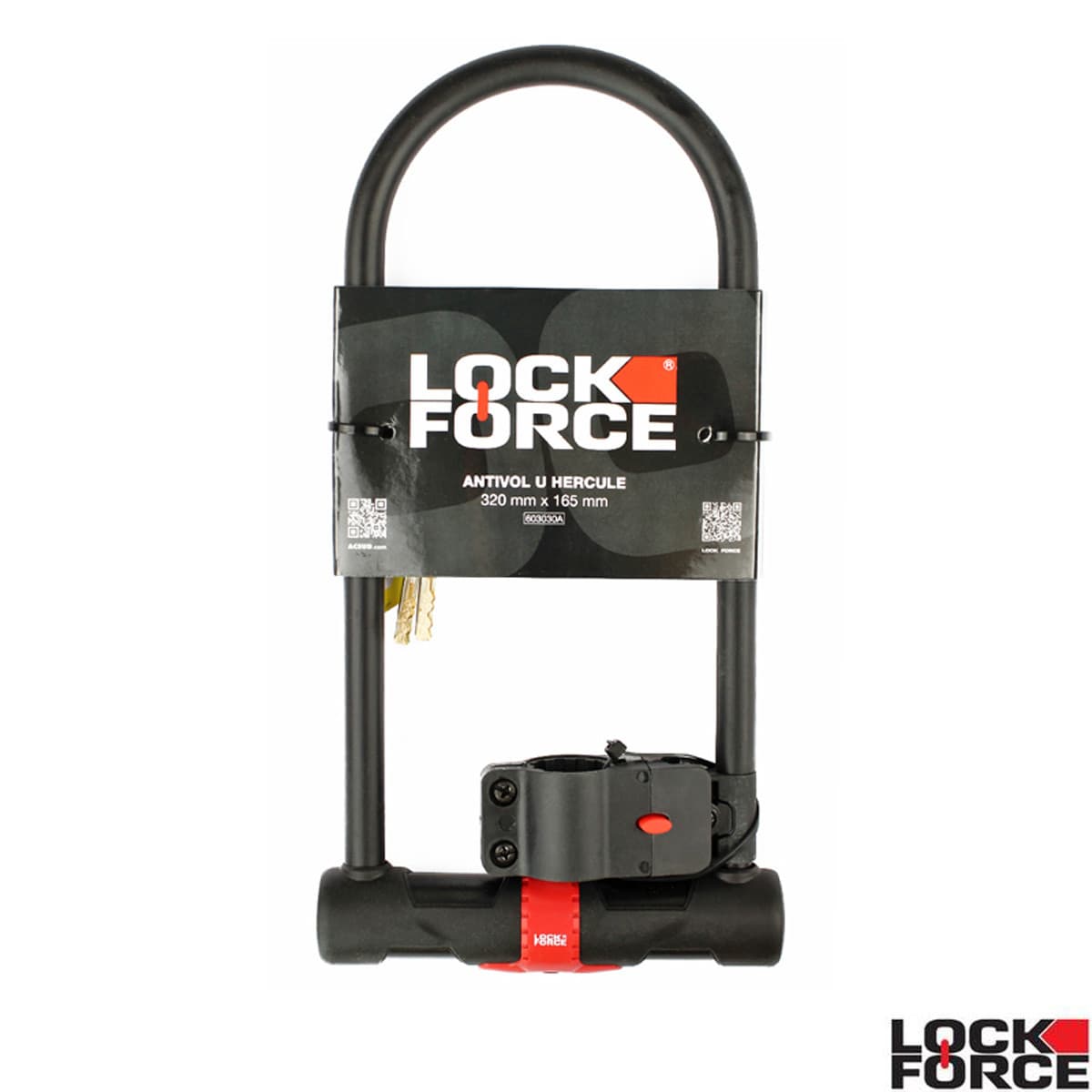 Lockforce - Antivol U - Lockforce Hercule Avec Support 165 X 320mm