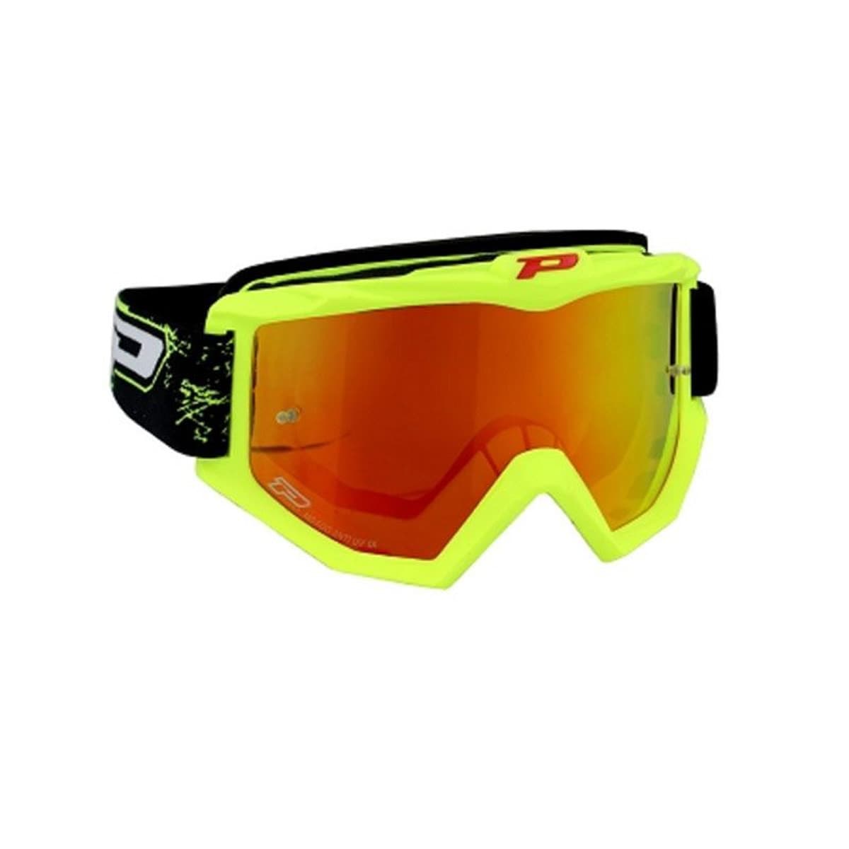 Progrip - Masque / Lunettes Cross - Progrip 3204 Jaune Fluo