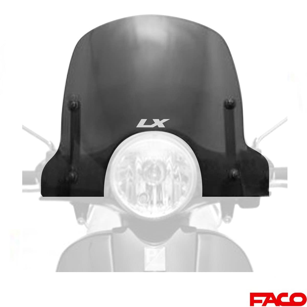 Faco - Pare Brise Sport Vespa Lx - Faco Fumé