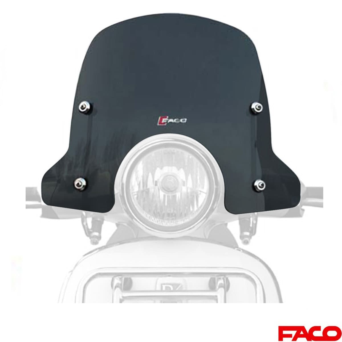 Faco - Pare Brise Sport Vespa Primavera À Partir De 2014 - Faco Fumé