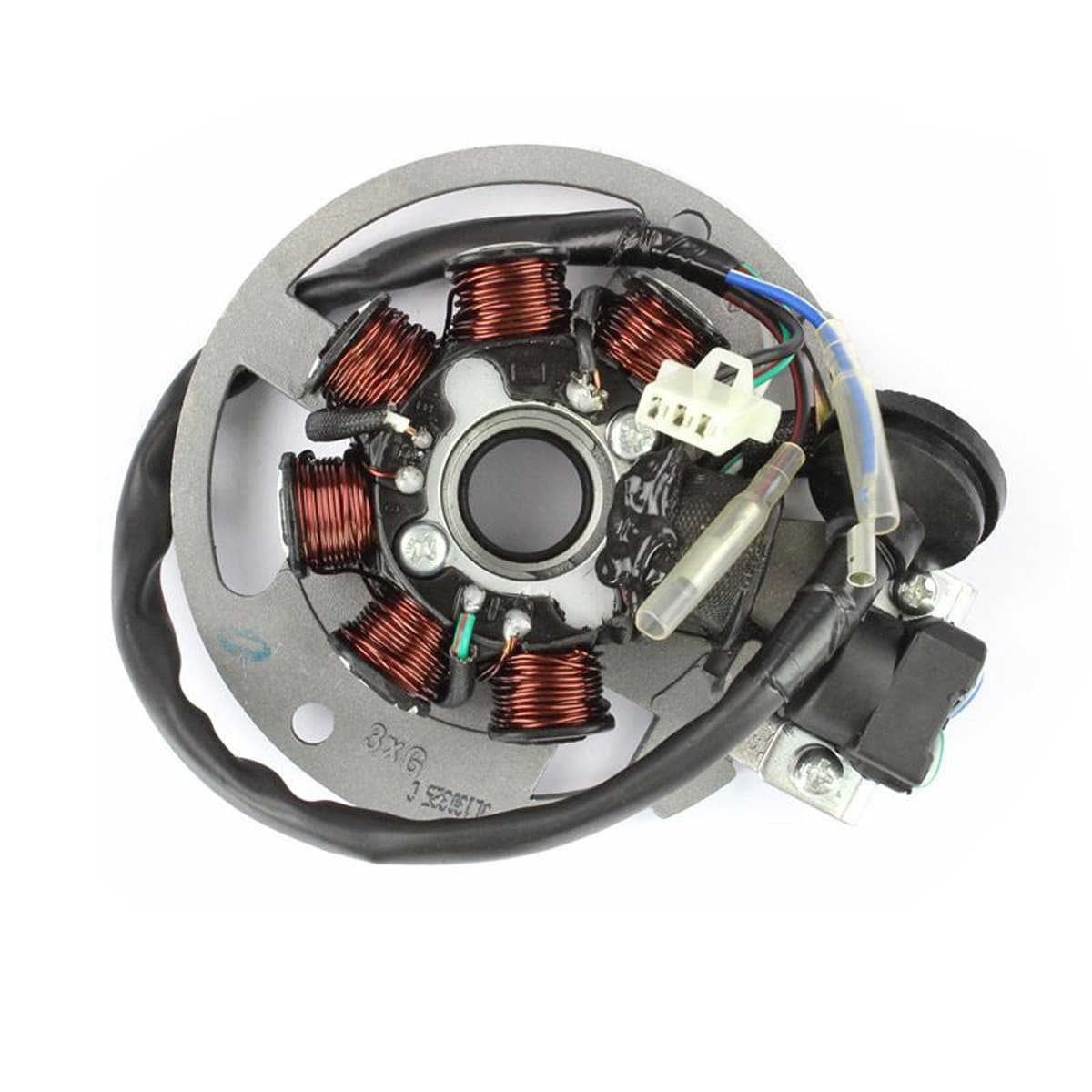 Tnt - Stator Allumage Tnt Grido Roma Strike 2t - 7 Pôles Avec Platine / 1 Connecteur + 2 Fils Tnt Motor