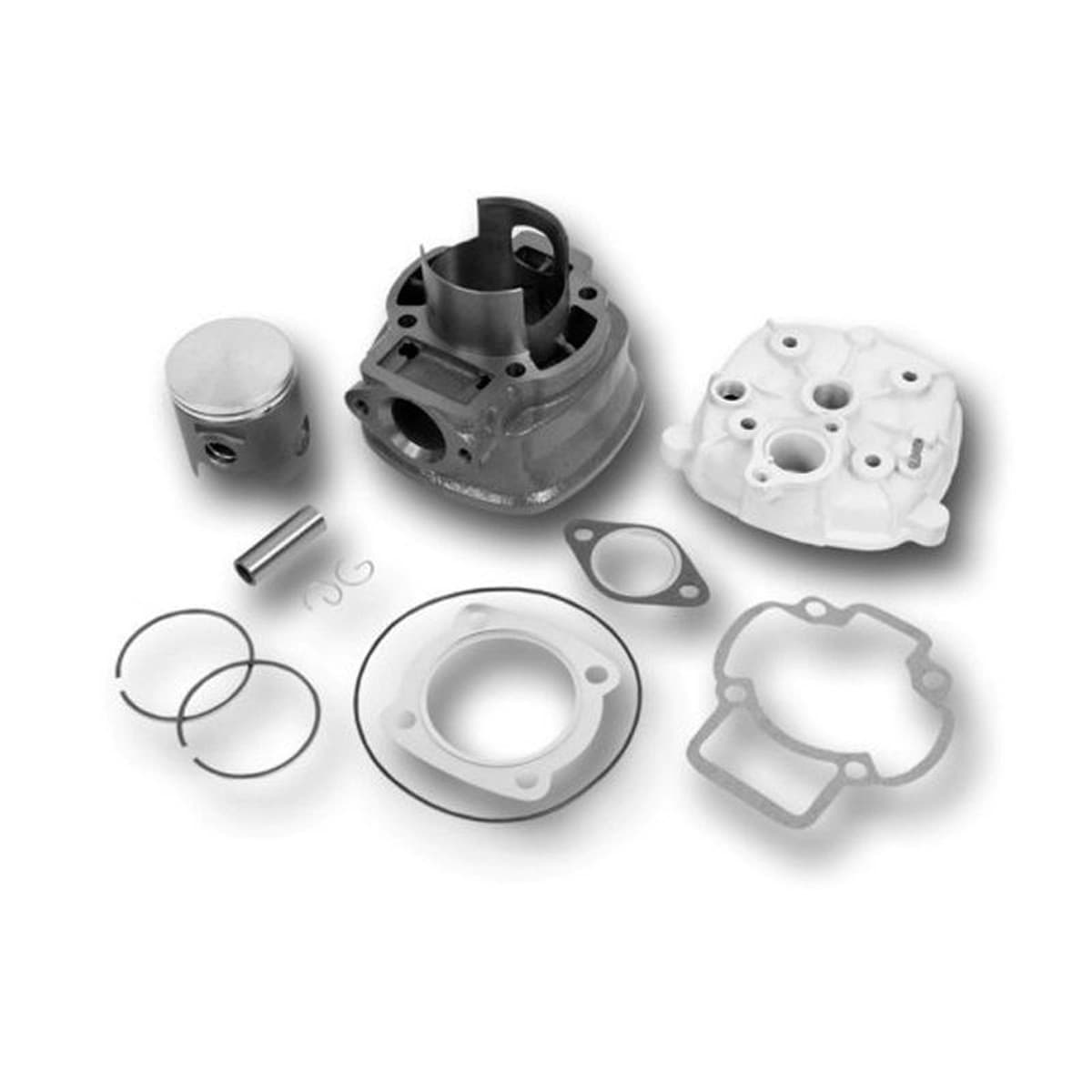 Barikit - Kit Cylindre 80cc Piaggio Nrg Ntt Sr Ancien Modèle Lc - Barikit Big Bore Fonte 50mm