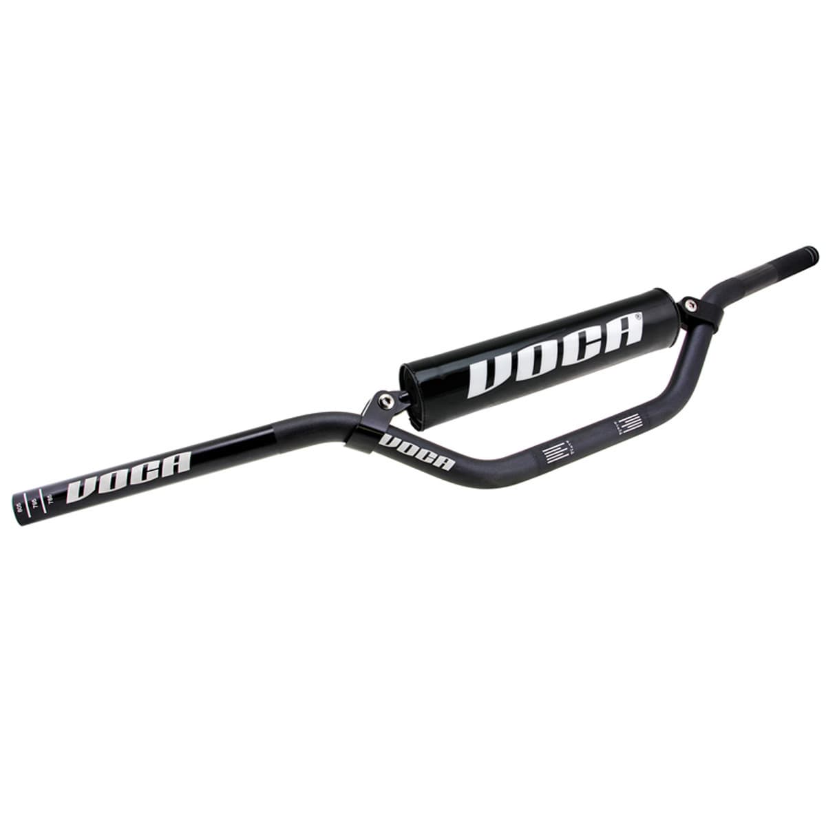 Voca Racing - Guidon Cross 22mm - Voca Cross Alu Noir / Mousse Noire