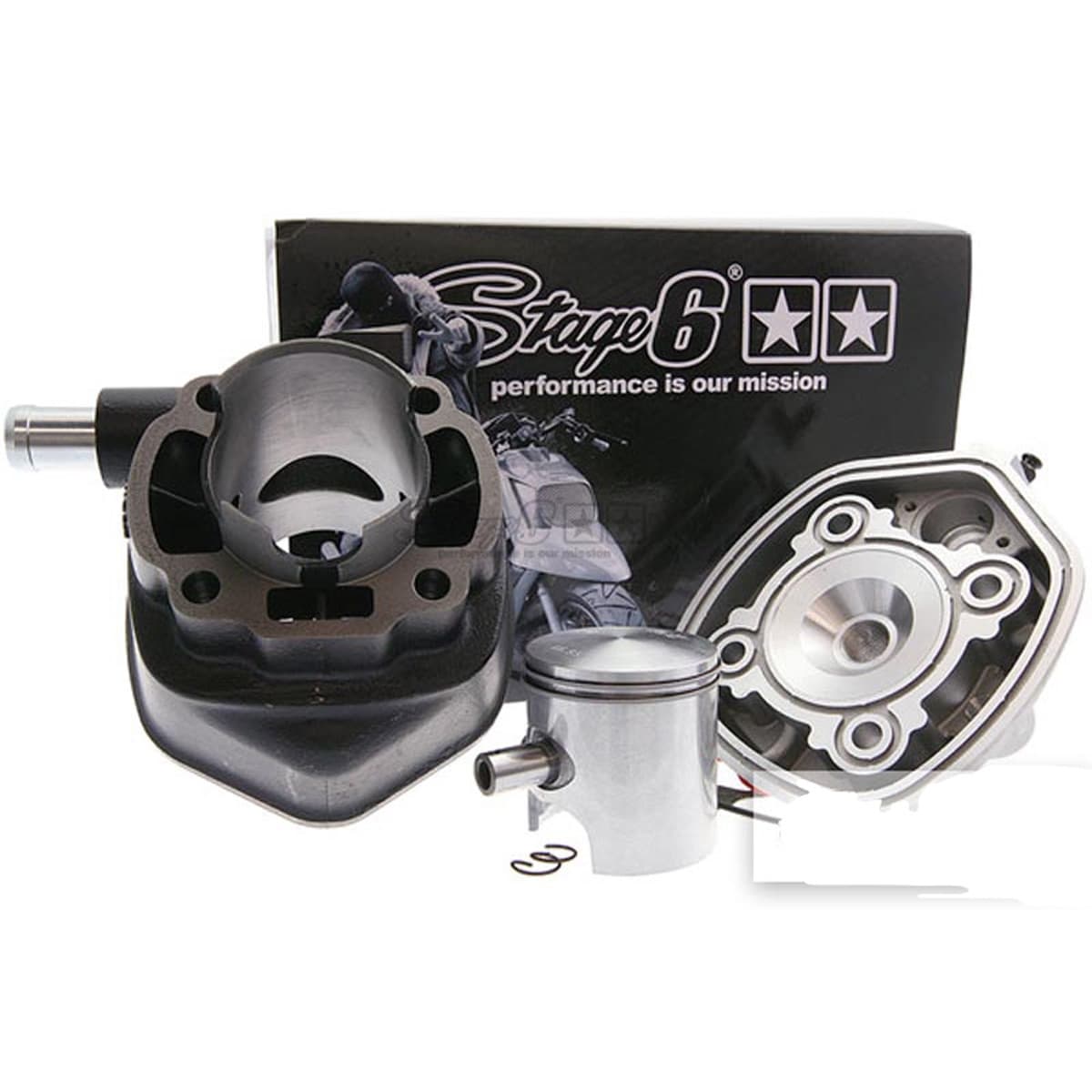 Stage6 - Kit Cylindre 70cc Mbk Nitro Yamaha Aerox - Stage6 Streetrace Fonte 47mm Axe 10mm