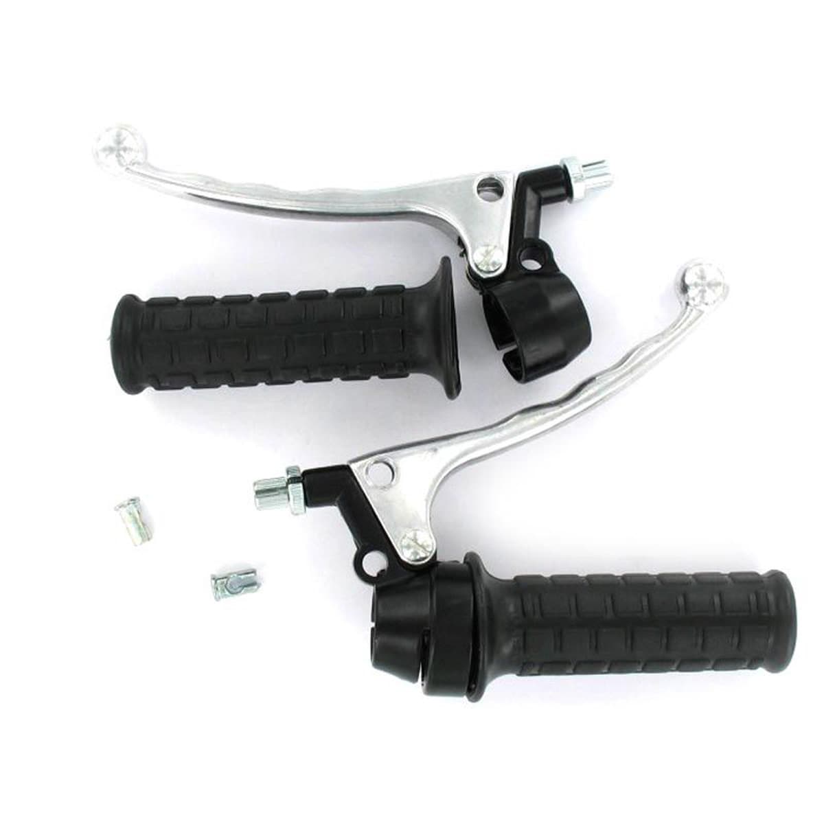 Rsm - Kit Leviers Frein / Accélérateur - Vintage Levier À Boule Alu Poli