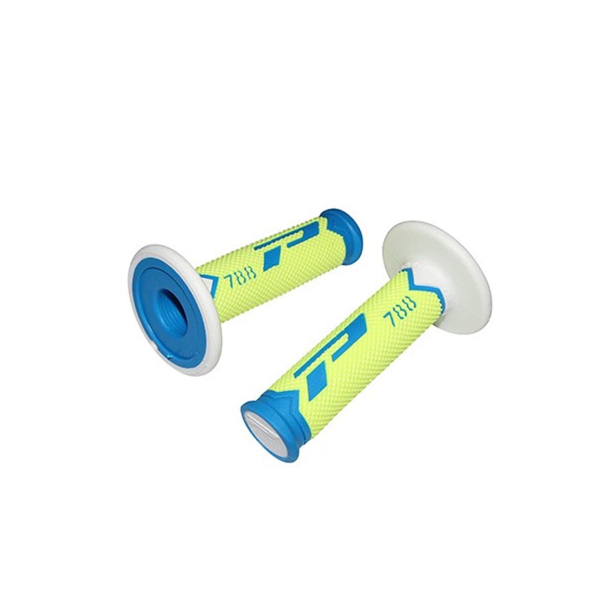 Progrip - Poignées De Guidon - Progrip 788 Off Road Bleu / Jaune Fluo / Blanc