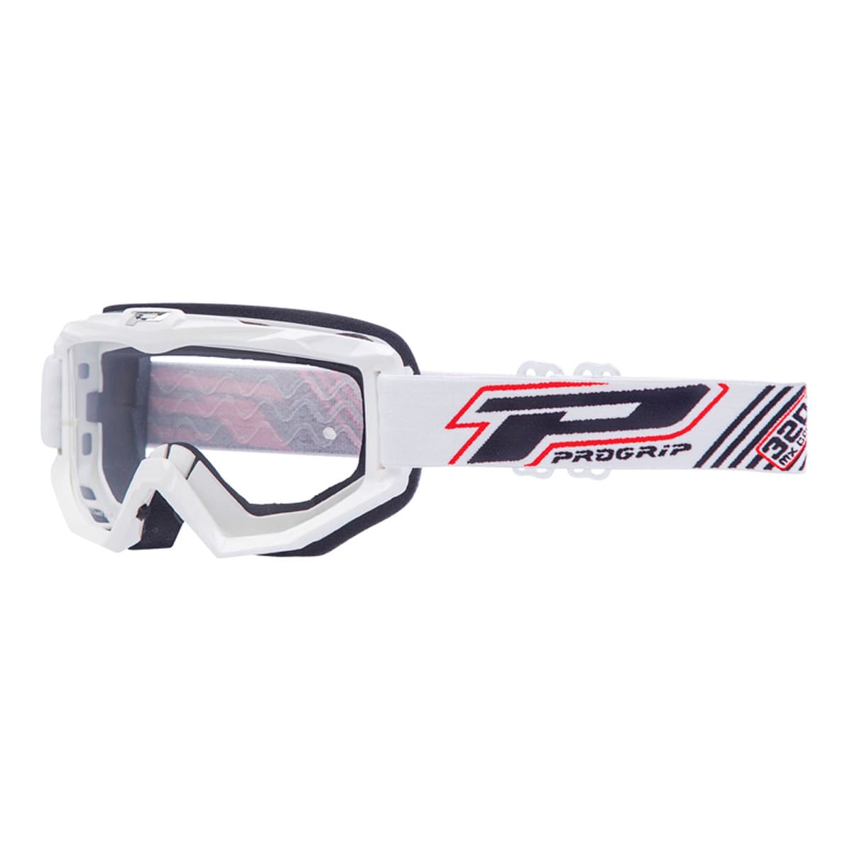 Progrip - Masque / Lunettes Cross - Progrip 3201fr Atzaki Blanc