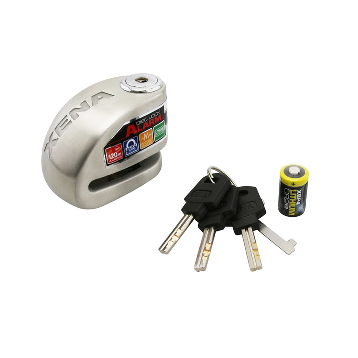 Xena - Antivol Bloque Disque + Alarme - Xena Xx6 Inox 6mm
