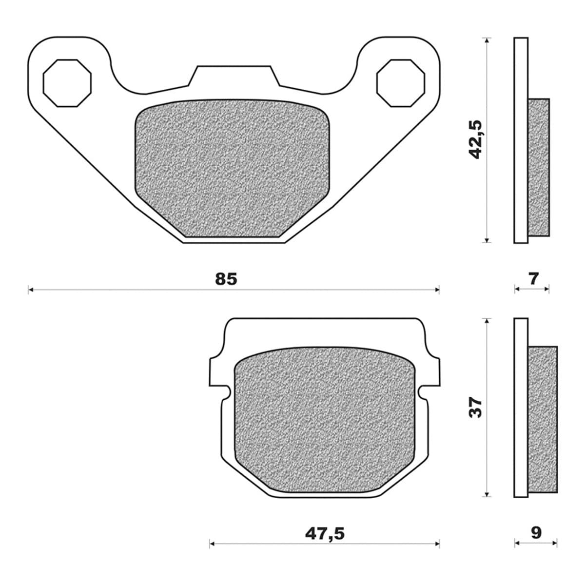 Newfren - Plaquettes De Frein Derbi Drd Peugeot Buxy Kisbee - Newfren Fd0085