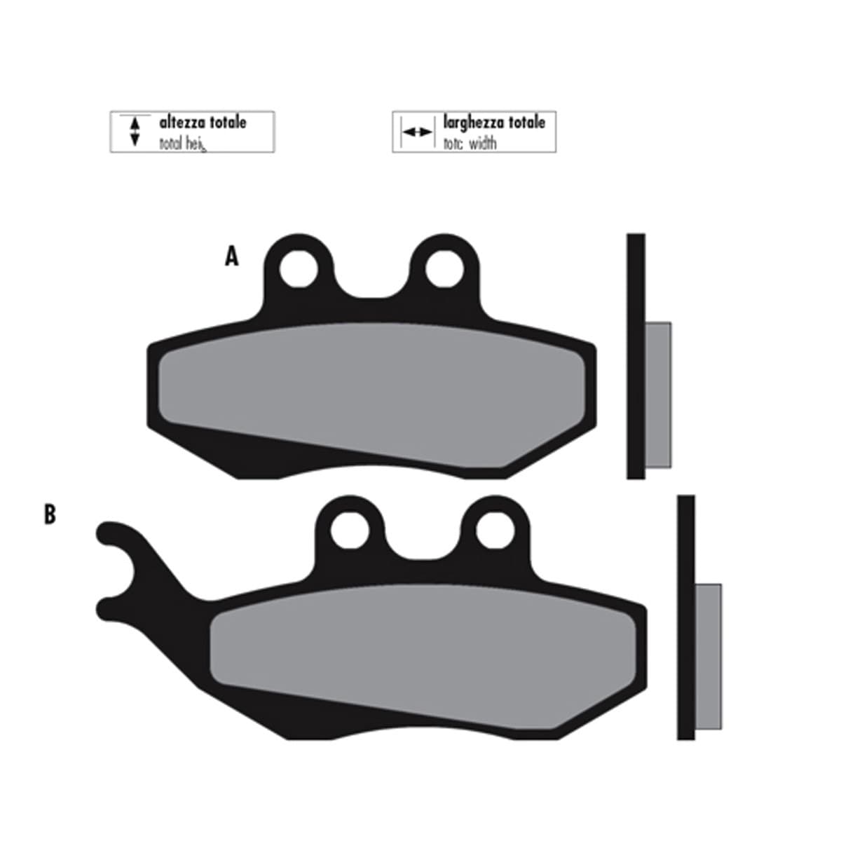 Polini - Plaquettes De Frein Aprilia Beta Mbk Rieju Yamaha - Polini Original