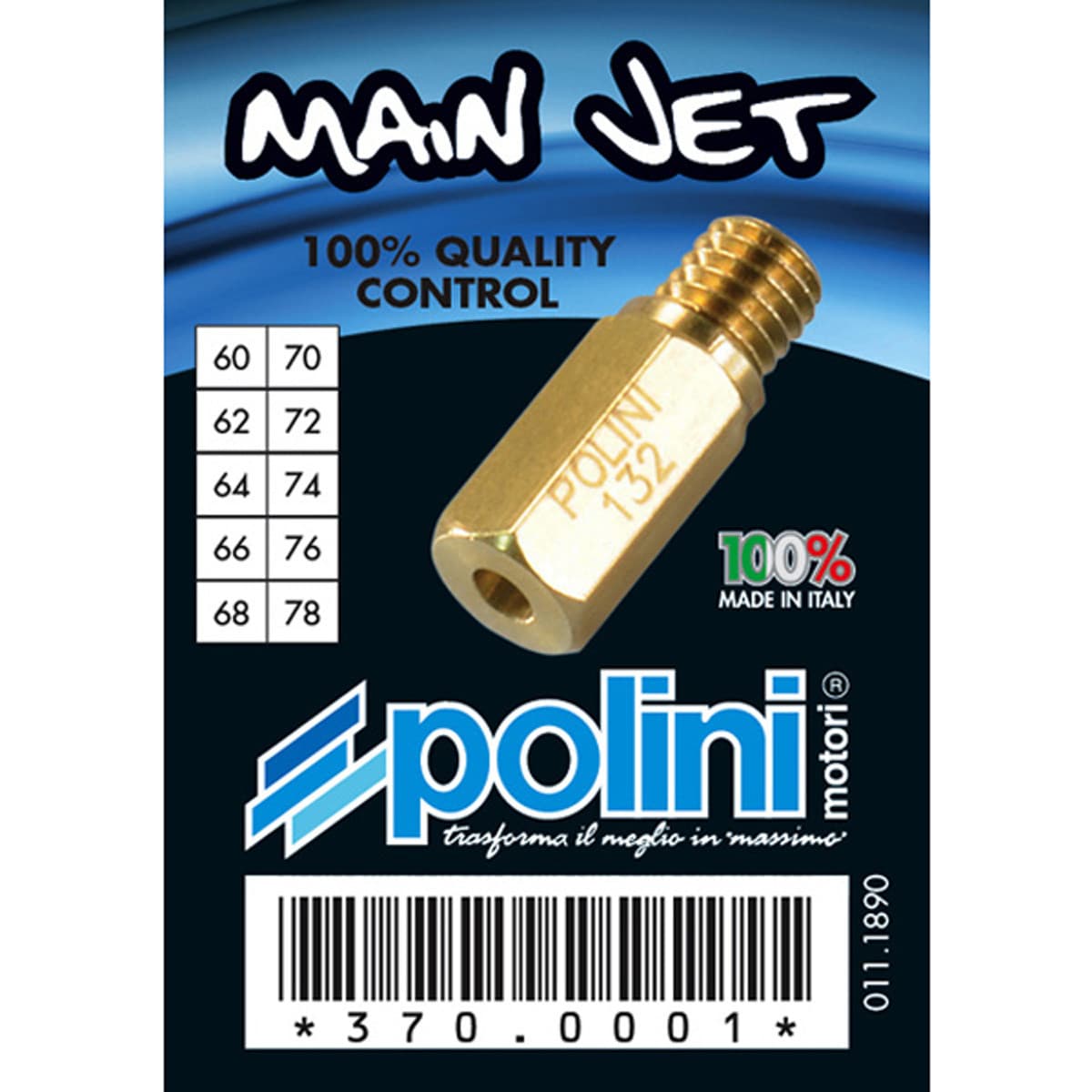 Polini - Gicleur Principal Cp Keihin Pwk 60 À 78 - Coffret De 10 Polini