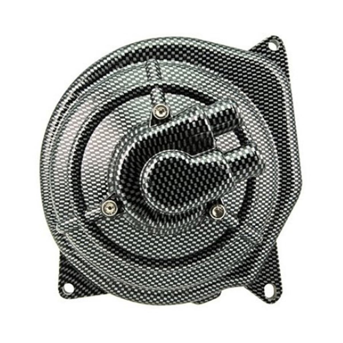 Str8 - Carter Pompe À Eau Mbk Nitro Yamaha Aerox - Str8 Chrome / Carbone Look Carbone