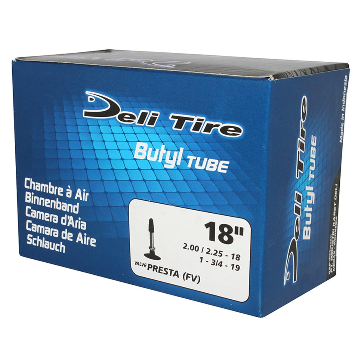 Deli Tire - Chambre À Air 18 / 19 Pouces 2x18 / 2-1/4x18 / 1-3/4x19 - Deli Valve Presta