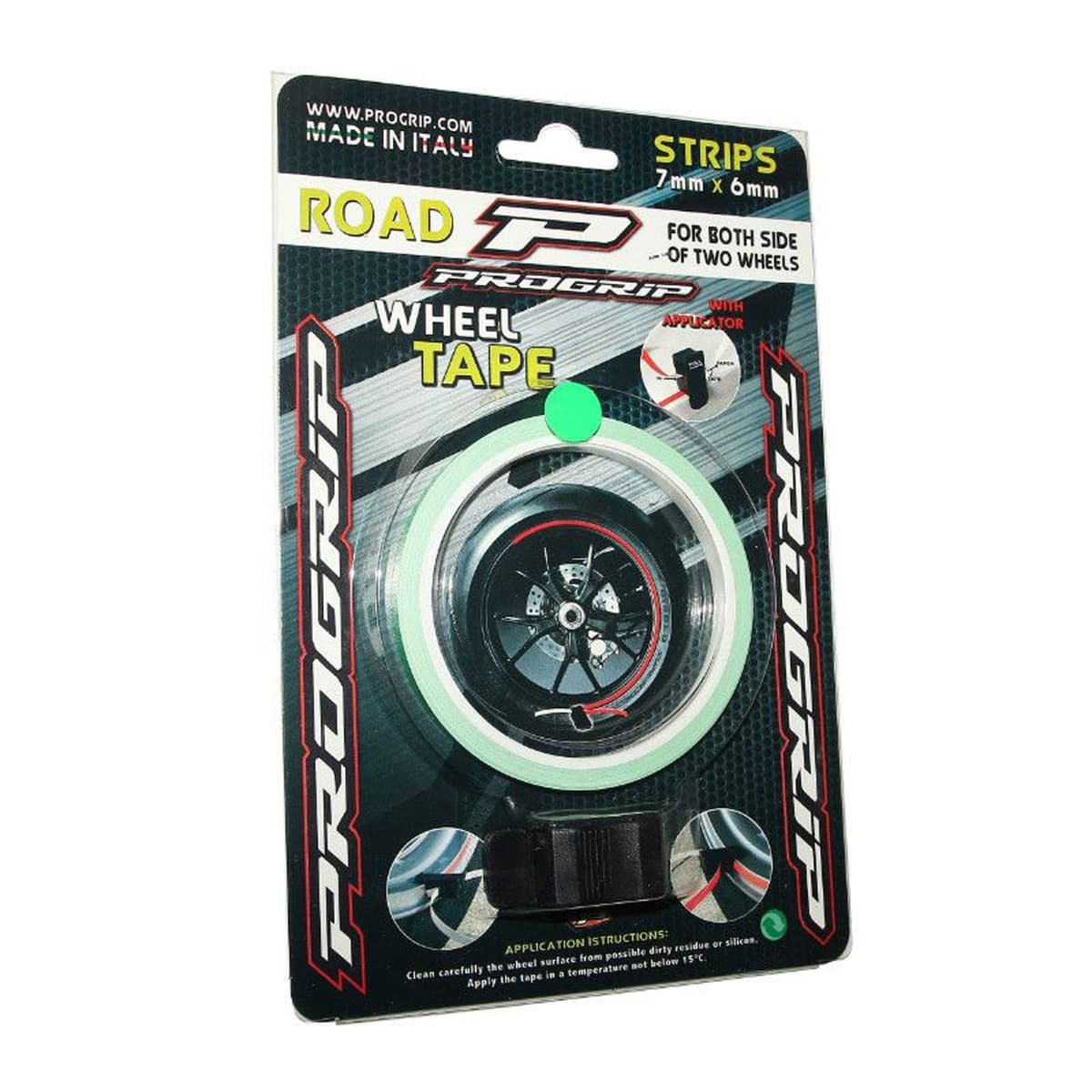 Progrip - Liseret / Sticker Jante - 7mm Vert Progrip Avec Applicateur