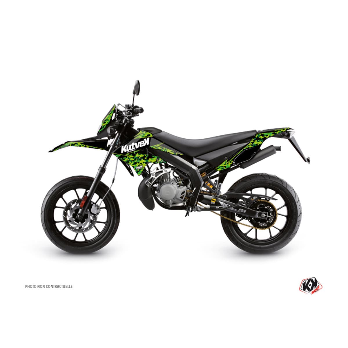 Kutvek - Kit Deco Derbi Drd Xtreme À Partir De 2010 - Kutvek Predator Noir / Vert