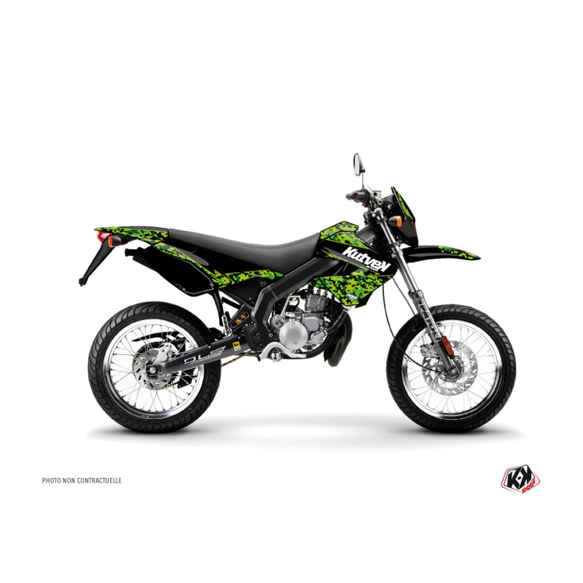 Kutvek - Kit Deco Derbi Drd Xtreme Xrace Avant 2010 - Kutvek Predator Noir / Vert