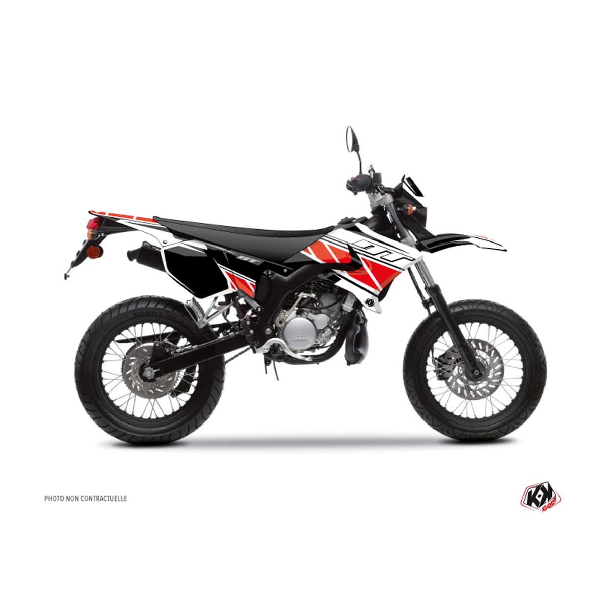 Kutvek - Kit Deco Yamaha Dt À Partir De 2003 - Kutvek Replica Rouge