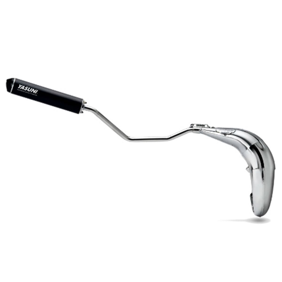 Yasuni - Pot Passage Haut Droit Rieju Mrt 50 / 70cc - Cross Ml Max Black / Chrome Yasuni