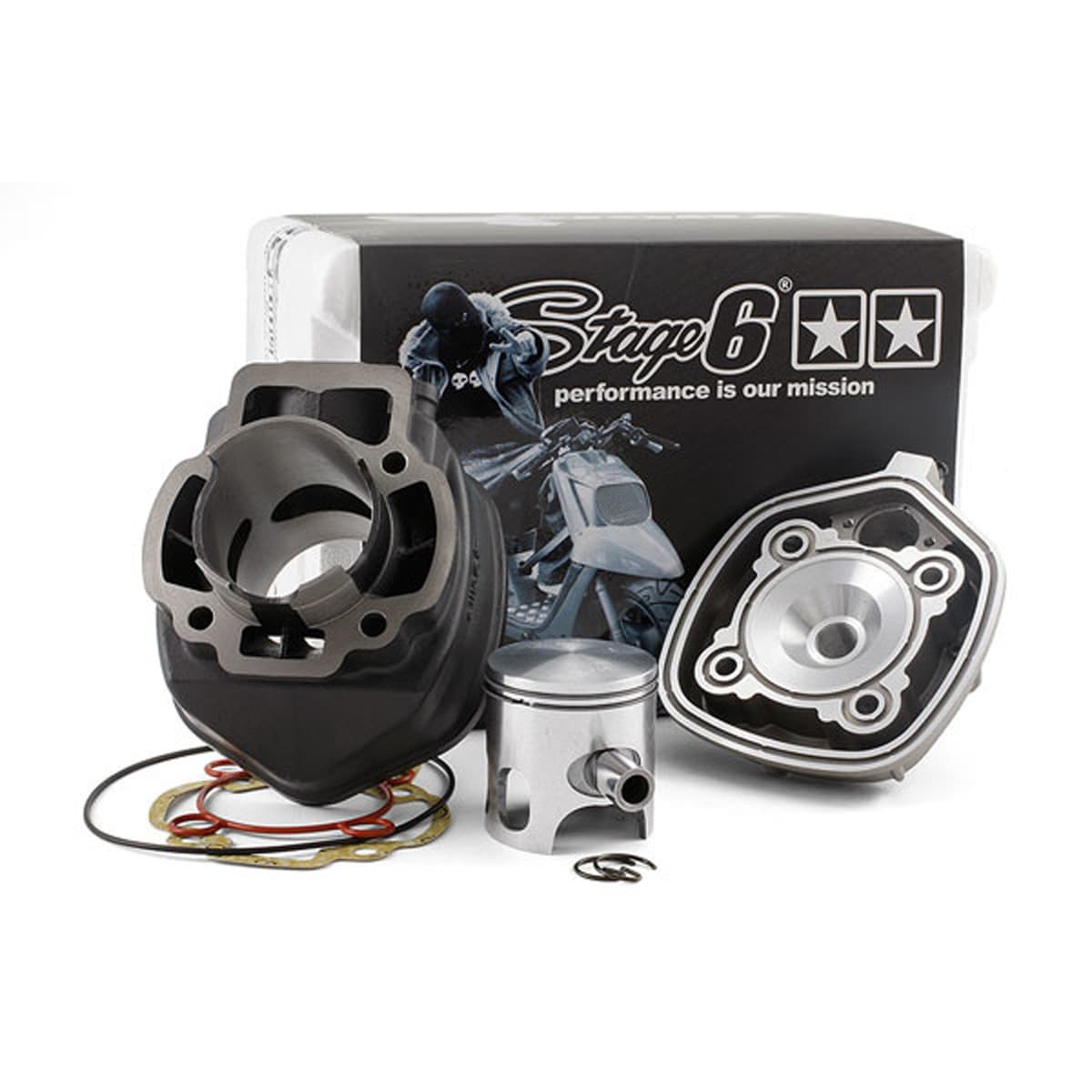 Stage6 - Kit Cylindre 70cc Piaggio Nrg Zip Lc - Stage6 Streetrace Fonte 47mm