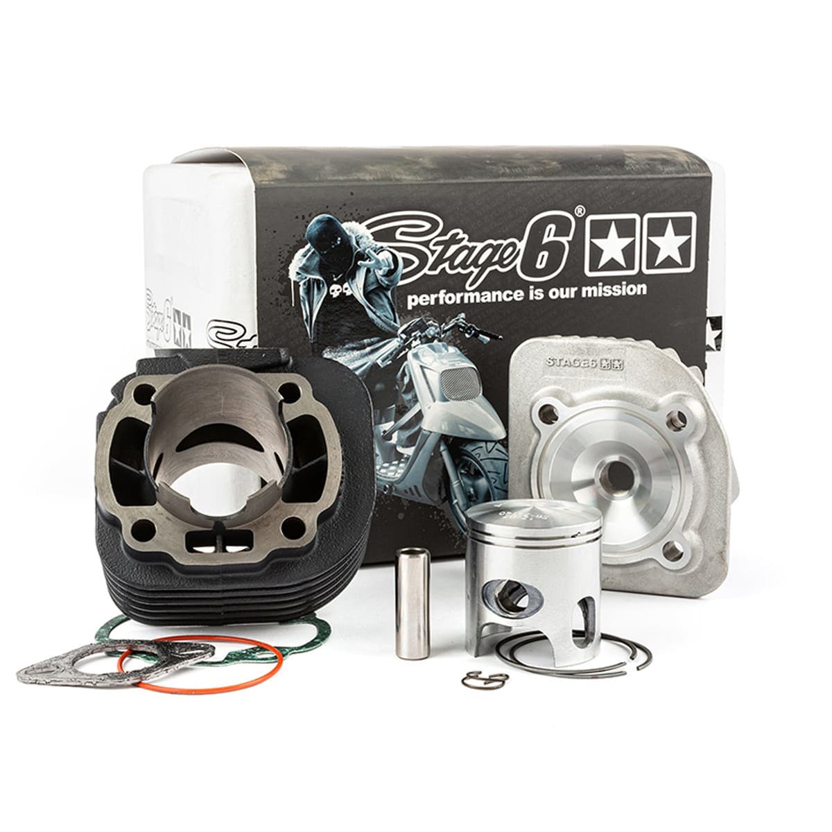 Stage6 - Kit Cylindre 70cc Cpi Generic Keeway E2 - Stage6 Streetrace Fonte 47mm Axe 12mm