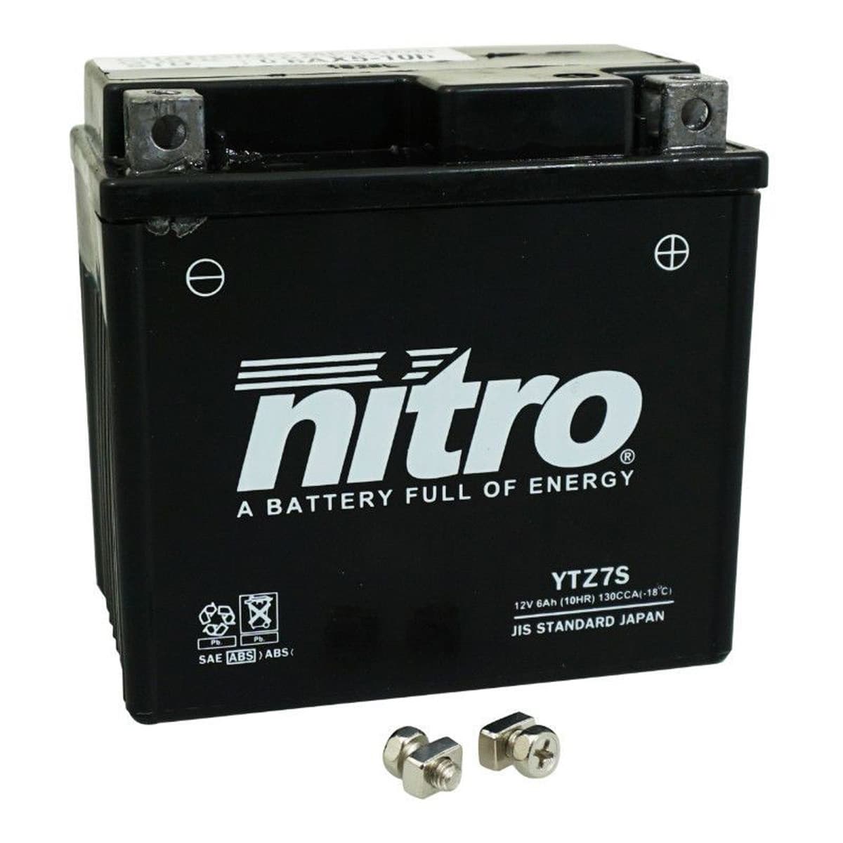 Nitro - Batterie 12v 6 Ah Ntz7s Sla / Ytz7s - Nitro Prêt À L'emploi / Sans Entretien +d