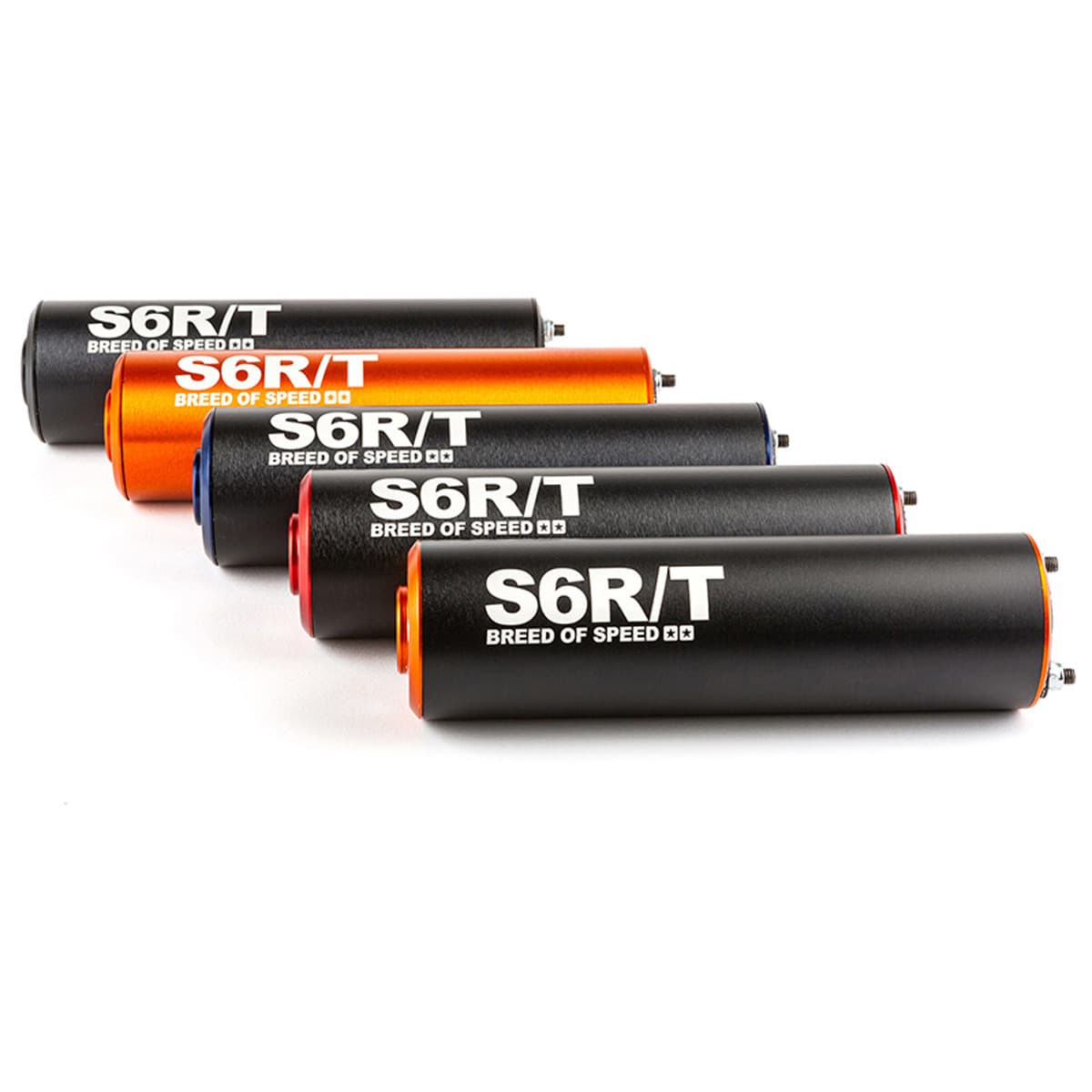 Stage6 R/t - Silencieux De Pot Mécaboîte - Stage6 R/t Passage Droit Noir / Bleu / Orange / Rouge Noir / Orange