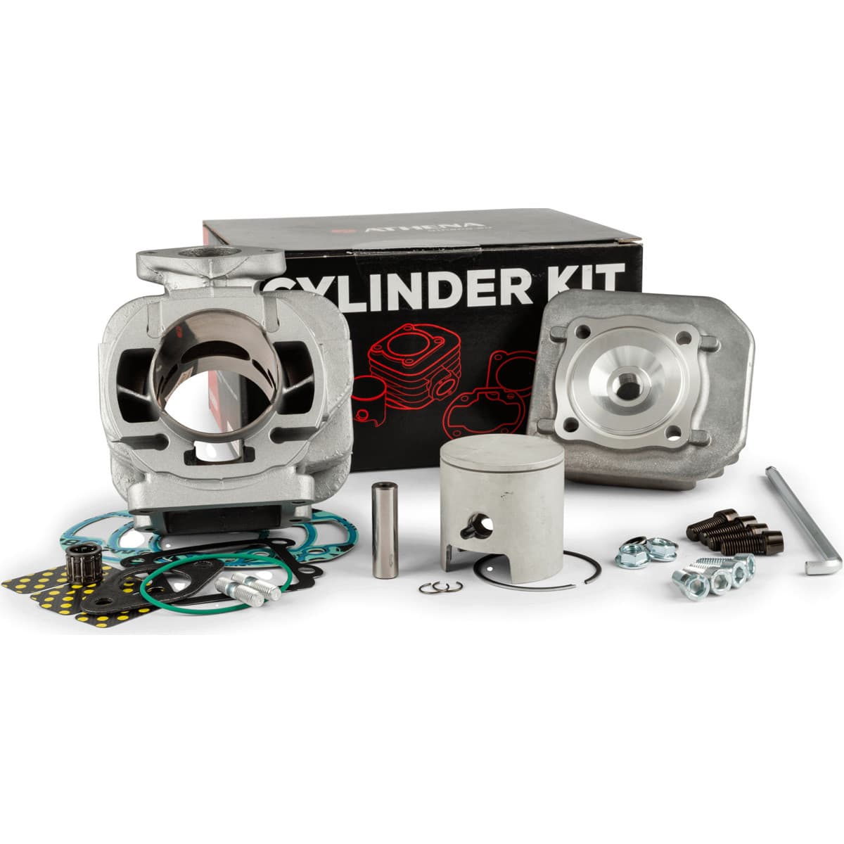 Athena - Kit Cylindre 70cc Mbk Booster Yamaha Bw's - Athena Racing Alu 47.6mm Axe 10mm